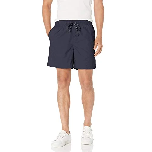 Amazon Essentials Pantaloncini con Coulisse, Interno Gamba 15cm Uomo, Blu Marino, M