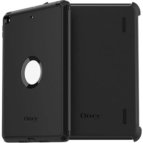 Offerta a tempo: Otterbox Cover Defender per iPad 10, 2' (7.ª gen 2019 / 8.ª gen 2020 / 9.ª gen 2021), Supporto e Protezione schermo integrati, antishock e cadute, robusta, testata 2x vs norme MIL-STD 810G, Nero - 33% da 89.99 € a 60.69 €