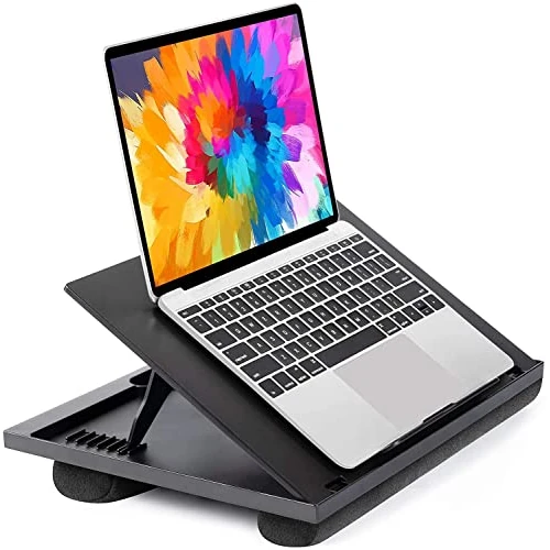 Limited-time offer: HUANUO Lap Desk, Laptop Tray, Lapdesk with Cushion- Adjustable with 8 Angles, For Notebook, Tablet, Laptop Stand for Desk, Fit up to 15,6", Portable Tray Desk & Suitable for Travel, Work, Home from 31.99 GBP to 18.47 GBP (save 42%)