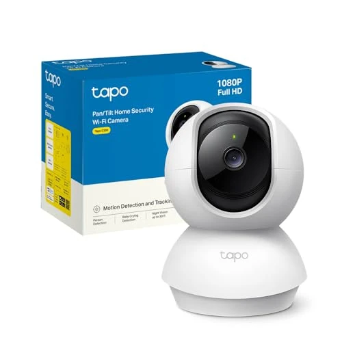 Limited-time offer: Tapo TP-Link C200 WLAN IP Kamera Überwachungskamera (Linsenschwenkung- und Neigung, 1080p-Auflösung, 2-Wege-Audio, Nachtsicht zu 9m, bis zu 128 GB lokaler Speicher auf SIM Karte) Weiß from 29.80 GBP to 29.80 GBP (save 0%)