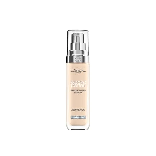 L'Oréal Paris True Match Liquid Foundation with SPF 17 and Hyaluronic Acid 30ml - 1.N Ivory