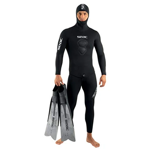 Zeitlich begrenztes Angebot: Seac Royal, 5 mm Neopren-Tauchanzug für Freitauchen, Latzhose und Kapuzenjacke von 194.67 € auf 194.67 € (0.00% Rabatt)