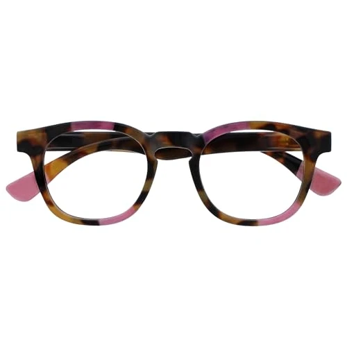 Offre limitée : OPULIZE Ava Lunettes de Lecture Avec Monture Arrondi Flatteur Charnières à Ressort Anti-Rayures Écailles de Marron Touche de Rose Hommes Femmes R62-4 +1.50 de 11.00 € à 10.71 € (3% de remise)