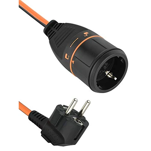 Offre limitée : Electraline 01650 Rallonge 3M 3G1.5 avec prise électrique et système de verrouillage de raccordement électrique car il empêche la déconnexion accidentelle de l'appareil connecté pendant son de 17.99 € à 17.99 € (0.00% de remise)