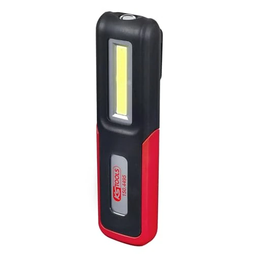 Offre limitée : KS Tools - 150.4495 - Lampe mobile d'atelier - Lampe torche LED COB 3 Watt - Lampe led ultra puissante rabattable - Autonomie de 3-4 heures de 18.56 € à 13.53 € (27% de remise)
