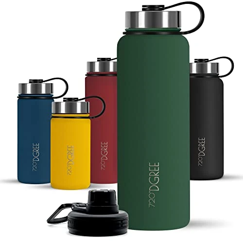 Limited-time offer: 720°DGREE Vaccum Insulated Water Bottle “noLimit“ - 950ml - Leakproof, BPA-Free, Thermo Stainless Steel Flask - Carbonated Drinks, Sports, Gym, School, Travel, Camping, Hiking, Outdoor +Sports-Cap from 31.97 £ to 31.97 £ (save 0.00%)