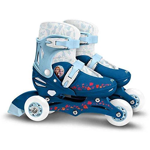 STAMP - Rolschaatsen inlineskates instelbaar 2 in 1 - maten 27-30 - Frozen 2, blauw