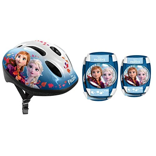 Limited-time offer: Stamp Girl's + Elbow/Knee Pads Frozen II Helmet, Elbow Knee Pads, Blue, Snow Queen 2 EU from 43.86 GBP to 43.86 GBP (save 0%)