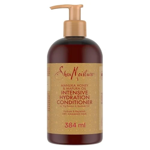 Offerta a tempo: SheaMoisture Balsamo Intensive Hydration, Per Capelli Ricci, Crespi e Danneggiati, Capelli Morbidi e Rigenerati, Idratazione Intensa, Con Miele di Manuka, Olio di Mafura e Burro di Karité, 384ml - 21% da 15.99 € a 12.64 €