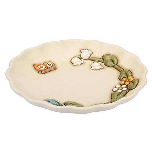 Offerta a tempo: THUN - Centrotavola Decorato con Fiori e Farfalla - Accessori e Decorazioni Casa - Linea Country - Ceramica - Ø 30,4 cm - 36% da 90.00 € a 57.30 €