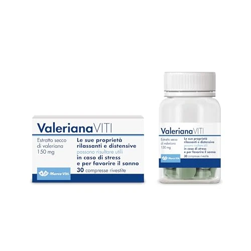 Offerta a tempo: Valeriana Viti - Integratore Rilassante a Base di Valeriana, Migliora la Qualità del Sonno Naturale, 30 Compresse, Senza Glutine e Lattosio - 0% da 3.55 € a 3.55 €