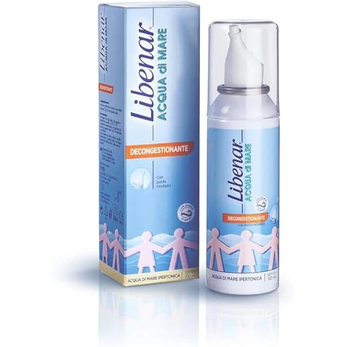 Offerta a tempo: Libenar Spray Nasale Decongestionante Acqua di Mare per Adulti — 25% da 9,90 € a 7,44 €
