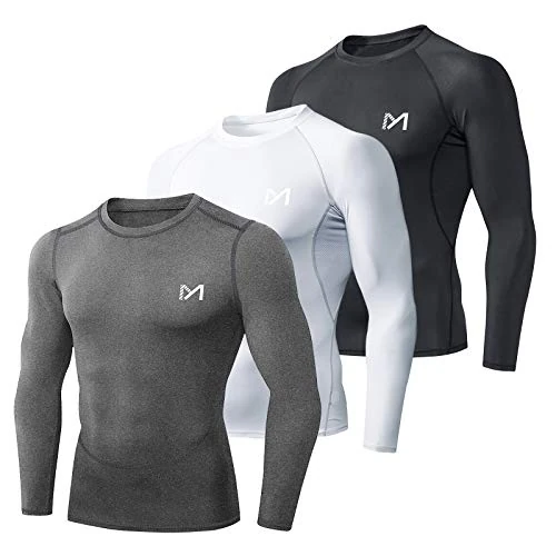 Begrenztes Angebot: MEETYOO Kompressionsshirt Herren, Funktionsshirt kurz/Langarm Fitnessshirt Männer Sportshirt Atmungsaktiv Laufshirt für Laufen Jogging Sport Turnhalle von 33.81 EUR auf 22.99 EUR (Rabatt 32%)