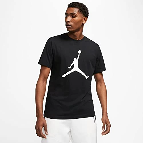 Zeitlich begrenztes Angebot: Nike Herren Jumpman Crew T-Shirt, Black/White, L EU von 34.99 € auf 26.90 € (23% Rabatt)