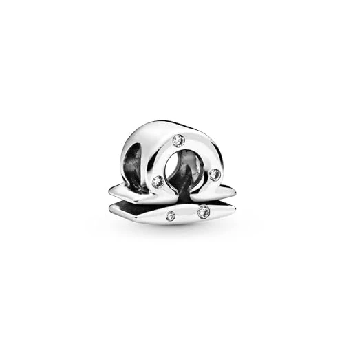 PANDORA Ciondolo con segno della bilancia in argento Sterling con zirconia cubica trasparente