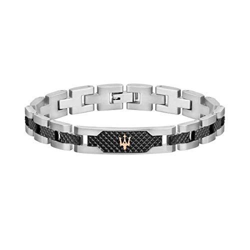 Limitiertes Angebot: Maserati Herrenarmband, JEWELS Kollektion, aus Edelstahl,Grau PVD, Rosegold PVD - JM419ASC01 von 99.00 EUR auf 79.20 EUR (Spare 20%)