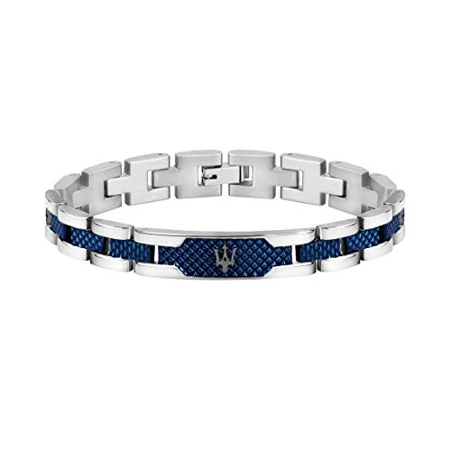 Begrenztes Angebot: Maserati Herrenarmband, JEWELS Kollektion, aus Edelstahl, Grau PVD, Blau PVD - JM419ASC02 von 99.00 EUR auf 79.20 EUR (Rabatt 20%)