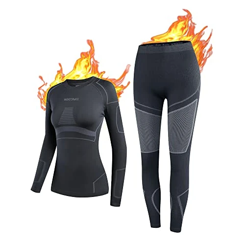 Oferta limitada: NOOYME Ropa Termica Mujer Ropa Interior para esquí Transpirable y térmica Ropa Interior térmica para otoño e Invierno antibacteriana y Flexible Conjuntos Ropa Térmica Mujer de 36.99 EUR a 36.99 EUR (ahorro 0%)
