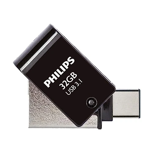 Beperkte aanbieding: Philips 2-in-1 OTG Edition Ultra Speed USB-C/USB 3.1 dual USB flash drive 32 GB voor PC, laptop, computer, (Android) smartphone, tablet, ultra klein, leessnelheid tot 180 MB/s van 12.44 EUR naar 12.44 EUR (besparing 0%)