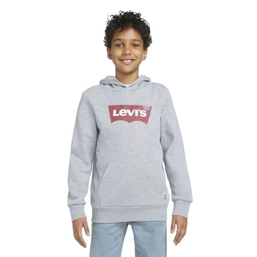 Levi's Lvb Batwing Screenprint Hoodie, Felpa con Cappuccio Bambini e ragazzi, Grigio (Grey Heather), 16 anni