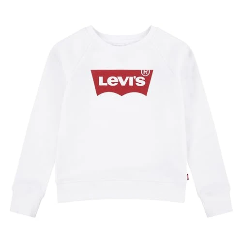 Offre limitee: Levi's Kids Lvg Sweatshirt Key Item Logo Crew Fille, Blanc, 5 ans de 31.49 EUR a 31.49 EUR (economie 0%)