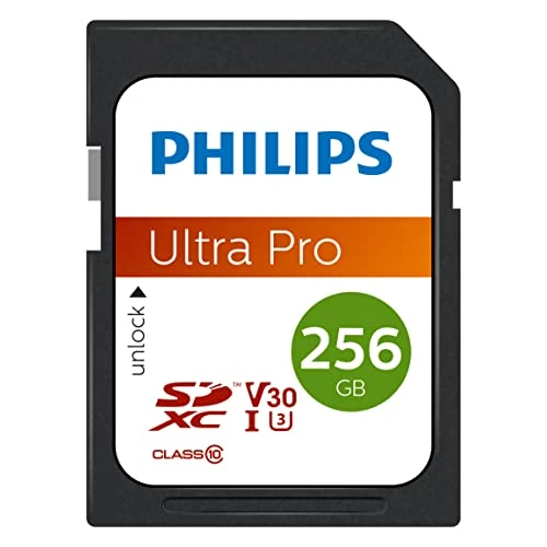 Limited-time offer: Scheda SDXC Philips 256GB Classe 10, UHS-I U3, 4K from 37.00 GBP to 37.00 GBP (save 0%)