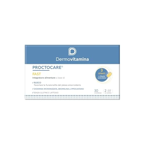 Dermovitamina Proctocare - Fast Integratore Alimentare, 30 Compresse