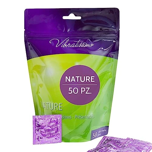 Limited-time offer: VIBRATISSIMO Condoms Nature 50-Pack I Premium Box Extra Lubricated I Kondoms for Men I Thin Wall Thickness & Natural Color I Feel Real & Ultra-Thin I Male Contraception I w=53mm from 14.99 GBP to 12.74 GBP (save 15%)