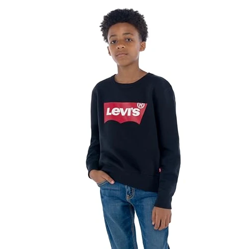 Tijdelijke aanbieding: Levi's Lvb Batwing Crewneck Sweatshirt voor jongens, Zwart, 16 Jaren van 25.99 EUR naar 25.99 EUR (korting 0%)