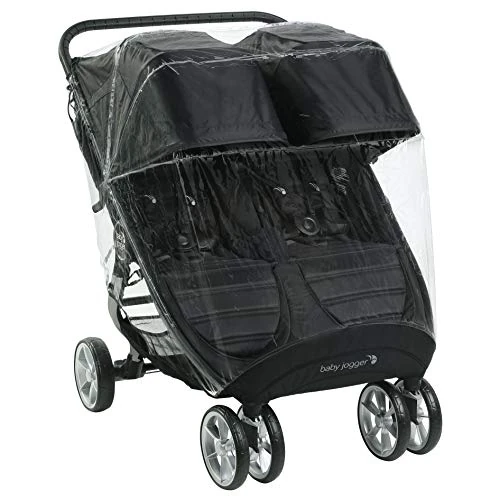 Baby Jogger Protector contra la lluvia para cochecito City Mini GT2 doble y City Mini 2 para cochecito doble, bloquea la lluvia, la nieve y el viento
