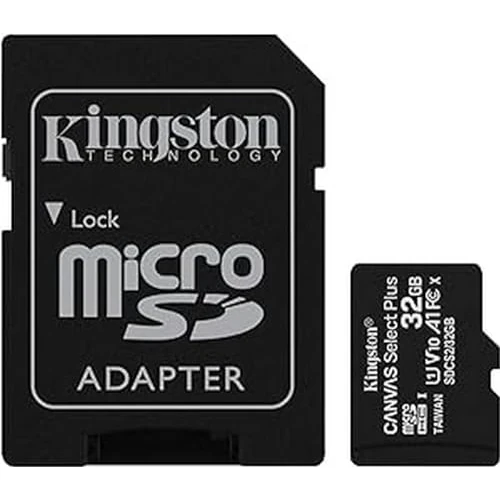 Kingston Canvas Select Plus Tarjeta microSD, SDCS2/32GB Class 10 con Adaptador SD