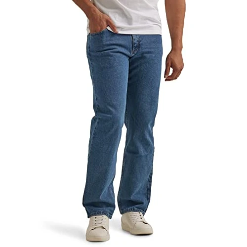Limitiertes Angebot: Wrangler Authentics Herren Classic 5-Pocket Relaxed Fit Jeans, Dark Stonewash Flex, 38W / 36L von 36.01 EUR auf 36.01 EUR (Spare 0%)