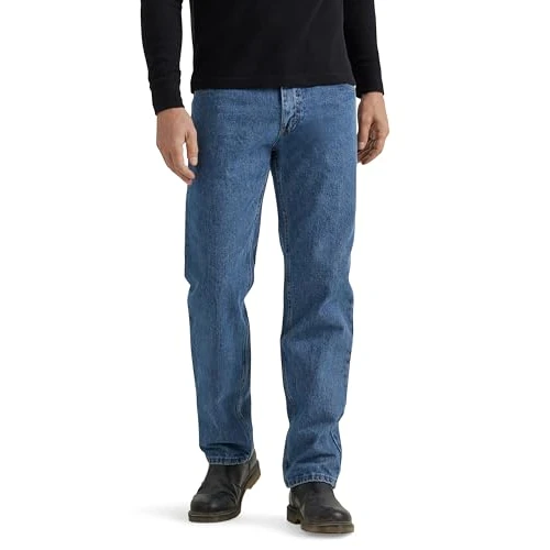 Wrangler Authentics Classic 5-Pocket Regular Fit Cotton Jean, Vintage Bleu Gris, 34W x 31L Homme