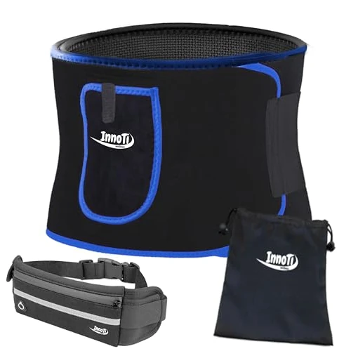 Offerta a tempo: InnoTi Fascia Addominale Dimagrante Uomo e Donna in Neoprene - Cintura Dimagrante per Palestra, Fitness e Sport - Cintura Snellente Pancia ed Effetto Sauna - Fascia Lombare per Sudare (M Blu) - 0.00% da 20.80 € a 20.80 €