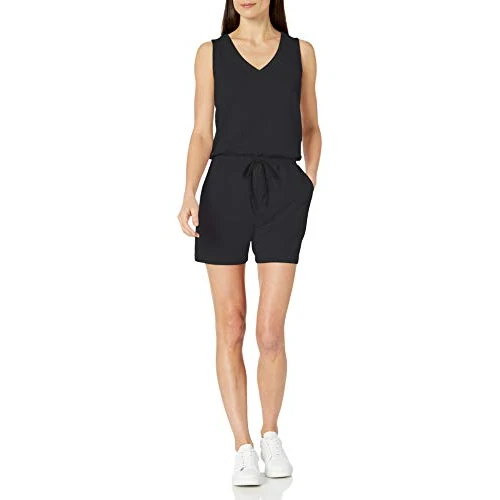 Offerta a tempo: Amazon Essentials Tutina da Donna in Pile di Spugna, Nera, L - 44% da 25.60 € a 14.44 €