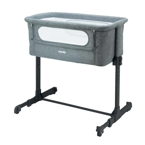 Offerta a tempo: nania culla cododo - DODI - 2 in 1 letto aggiuntivo - Materasso Ultra comfort 4 cm di spessore (Grigio) - 35% da 108.36 € a 69.99 €