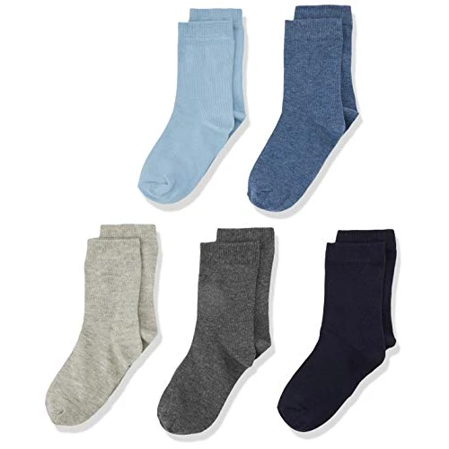 Minymo Boy's 5er Pack Socken in Verschieden Farben Calf Socks, Multicolour (Dark Navy 778), 23-26 (Size: 23) (Pack of 5)