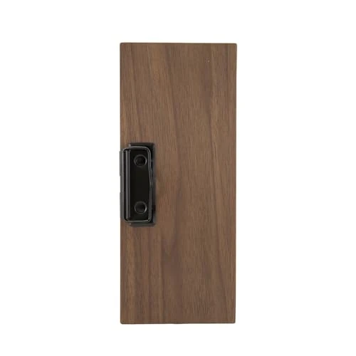 Offerta a tempo: SECURIT - Portaconto Linea Walnut - Clip Metallica - 24x10 cm | Legno di Noce Laccato - Design Elegante - Resistente e Durevole - 36% da 19.02 € a 12.25 €