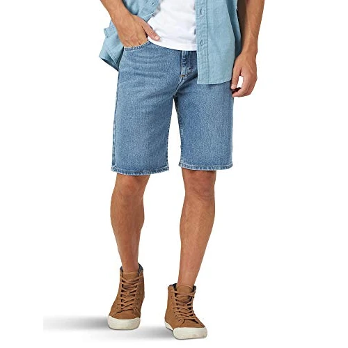 Offerta a tempo: Wrangler Authentics Men's Classic Relaxed Fit Five Pocket Jean Short, Light Wash Flex, 36 - 0.00% da 36.17 € a 36.17 €