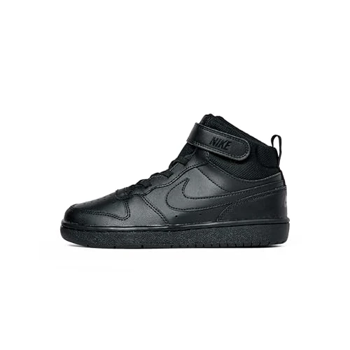 NIKE Court Borough Mid 2 (GS), Scarpe da Basket, Nero, 36.5 EU
