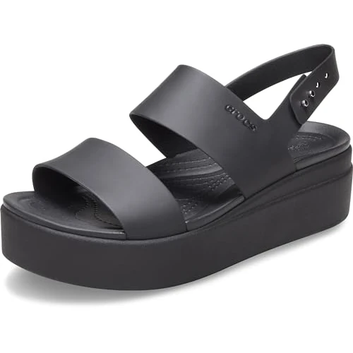 Oferta limitada: Crocs Mujer Brooklyn Low Wedge Sandalia, Black/Black, 41/42 EU de 54.99 € a 32.99 € (ahorro 40%)