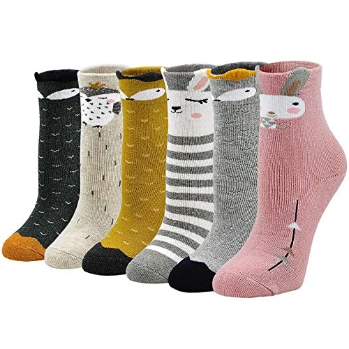 Oferta limitada: LOFIR Calcetines Térmicos de Algodón para Niñas Invierno Calcetines Gruesos y Cálidos, Calcetines Colores Casuales Novedad para Niñas/Niños de 5 a 7 años, Talla 24-29, 6 pares de 19.98 EUR a 14.98 EUR (ahorro 25%)