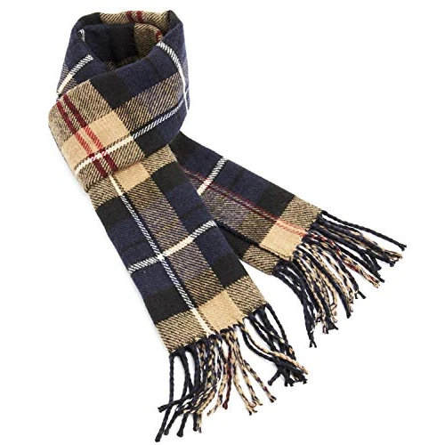 Oferta ograniczona: CityComfort Szalik męski, dwustronny szalik w kratę dla mężczyzn, prezenty męskie, Niebieski/brązowy, Rozmiar uniwersalny z 85.99 EUR na 85.99 EUR (znizka 0%)