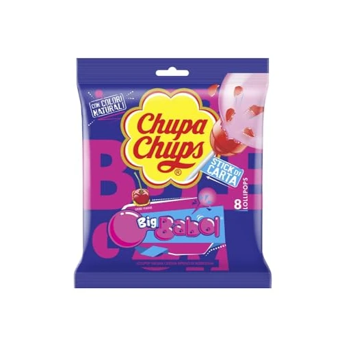 Offerta a tempo: Chupa Chups Lollipop Bubblegum, Caramella Ripiena di Gomma Da Masticare — 11% da 2,20 € a 1,95 €