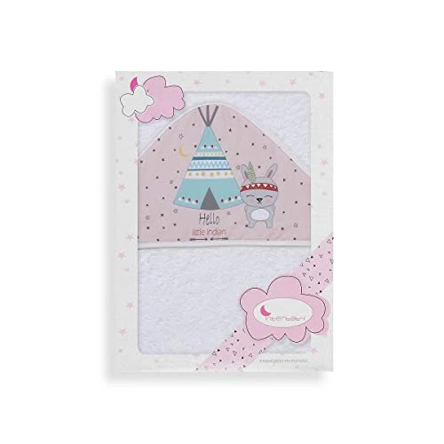 Limited-time offer: Interbaby 01202-12 TIPI Bear White and Pink Bath Cape Unisex from 20.93 £ to 20.93 £ (save 0.00%)