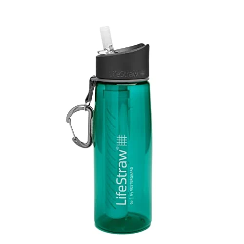Zeitlich begrenztes Angebot: LifeStraw Go 2 - Tragbare Wasserflasche mit Integriertem 2-Stufen-Filter, 650 ml, Dunkles Türkis von 43.65 € auf 43.65 € (0.00% Rabatt)