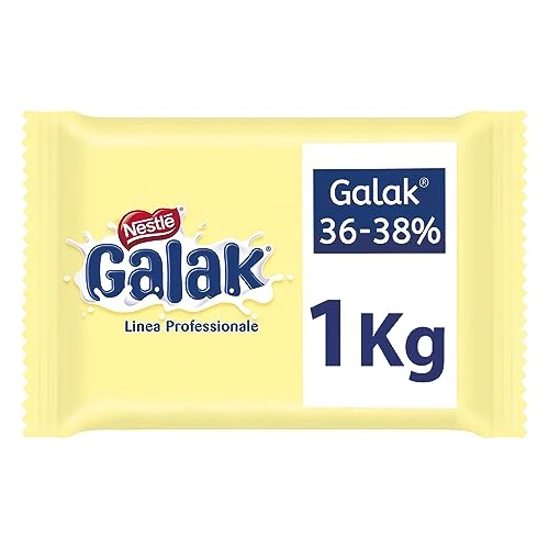 GALAK PROFESSIONALE Cioccolato Bianco, Blocco 1kg