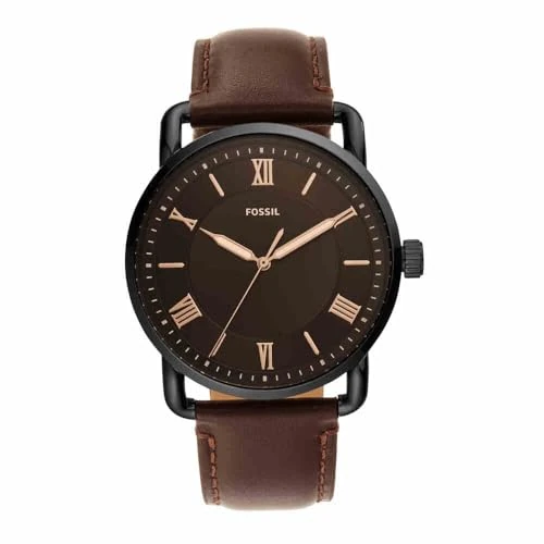 Offre limitée : Fossil Montre pour Homme Copeland 42mm, Mouvement à Quartz, boîtier en Acier Inoxydable Noir de 42mm avec Bracelet en Cuir, FS5666 de 111.20 € à 34.50 € (69% de remise)