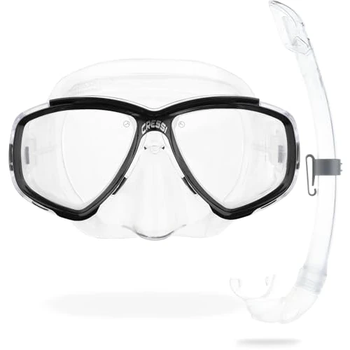 Offre limitée : Cressi Mixte Ensemble Combo Masque de plongée et Tuba, Transparent/Noir, Une Taille de 29.99 € à 25.99 € (13% de remise)