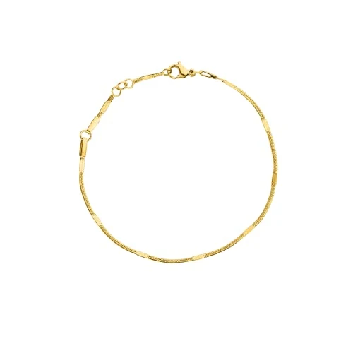 Limitiertes Angebot: Purelei® Kanani Armband (Gold) – Elegantes, verspieltes Damen Armband – Edelstahl 18K vergoldet – Verstellbare Länge 16/17,5/20 cm – Hawaiianisch inspiriert & wasserfest von 35.90 EUR auf 26.20 EUR (Spare 27%)